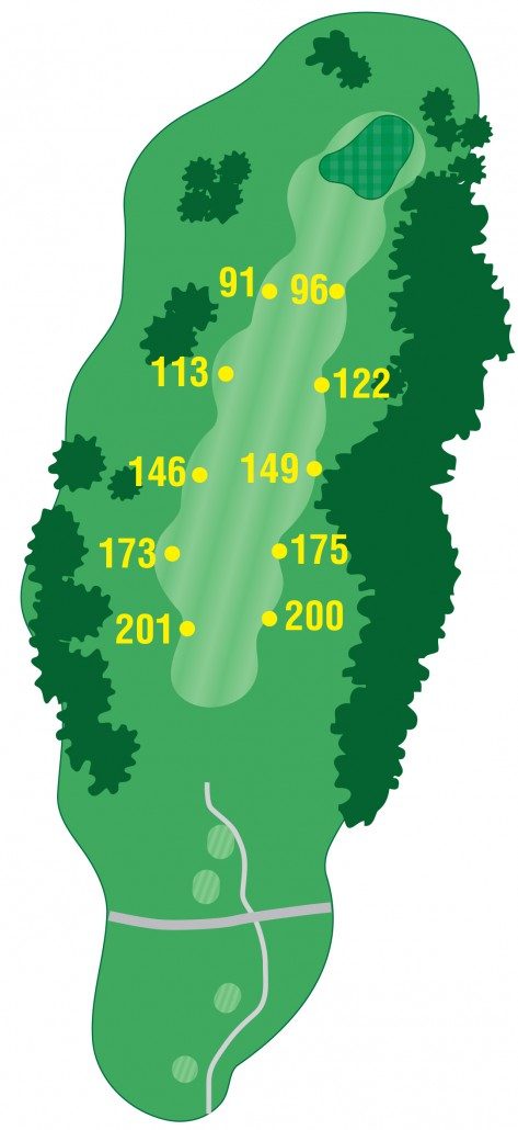 Official Laurel Ridge diagram for hole 1