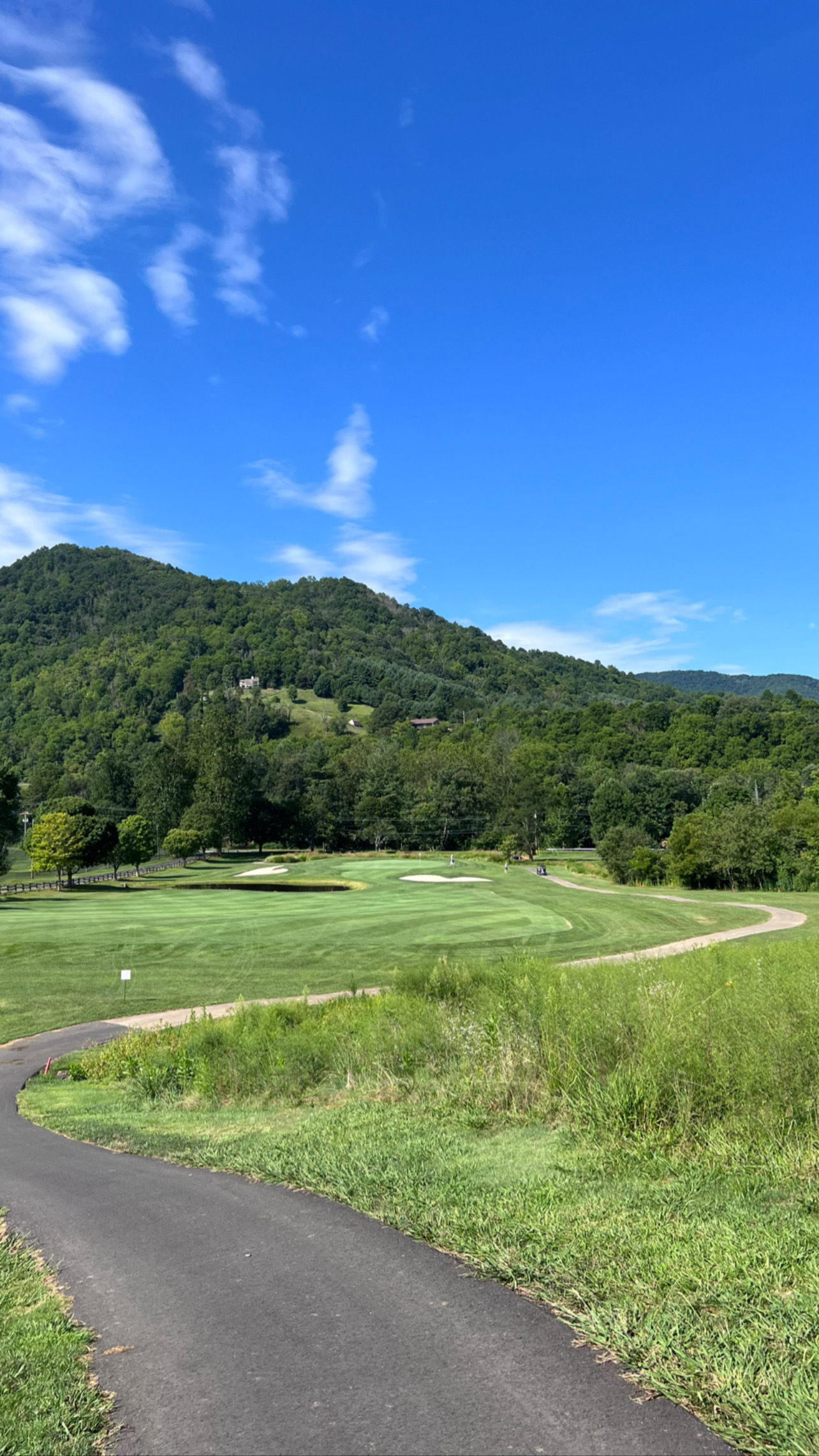Fairway and mountain view photographed during the 2023 weekend